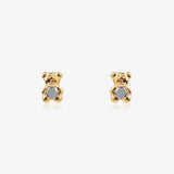 Pendientes oso bicolor