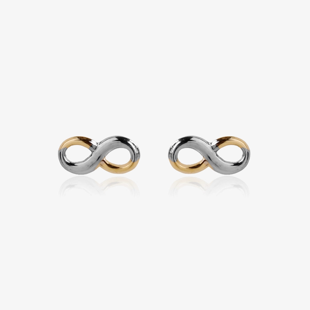 Pendientes Infinito bicolor