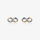 Pendientes Infinito bicolor