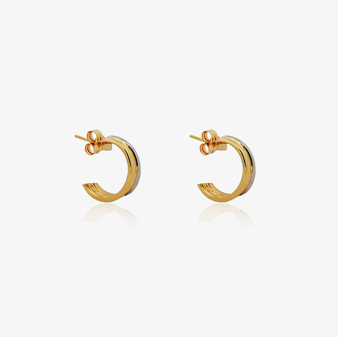 Pendientes Bicolor Aro