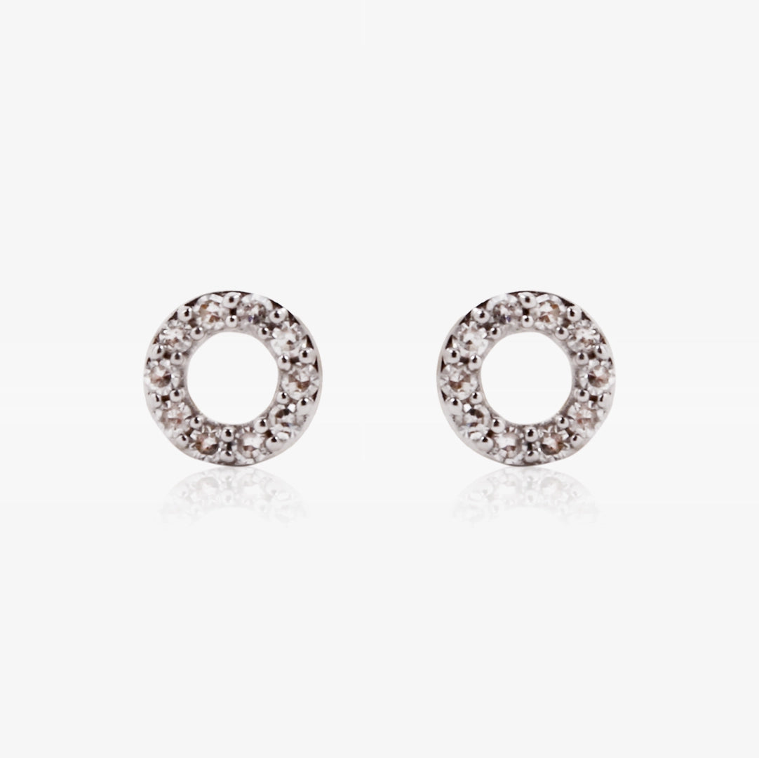 Pendientes Diamante Circulo