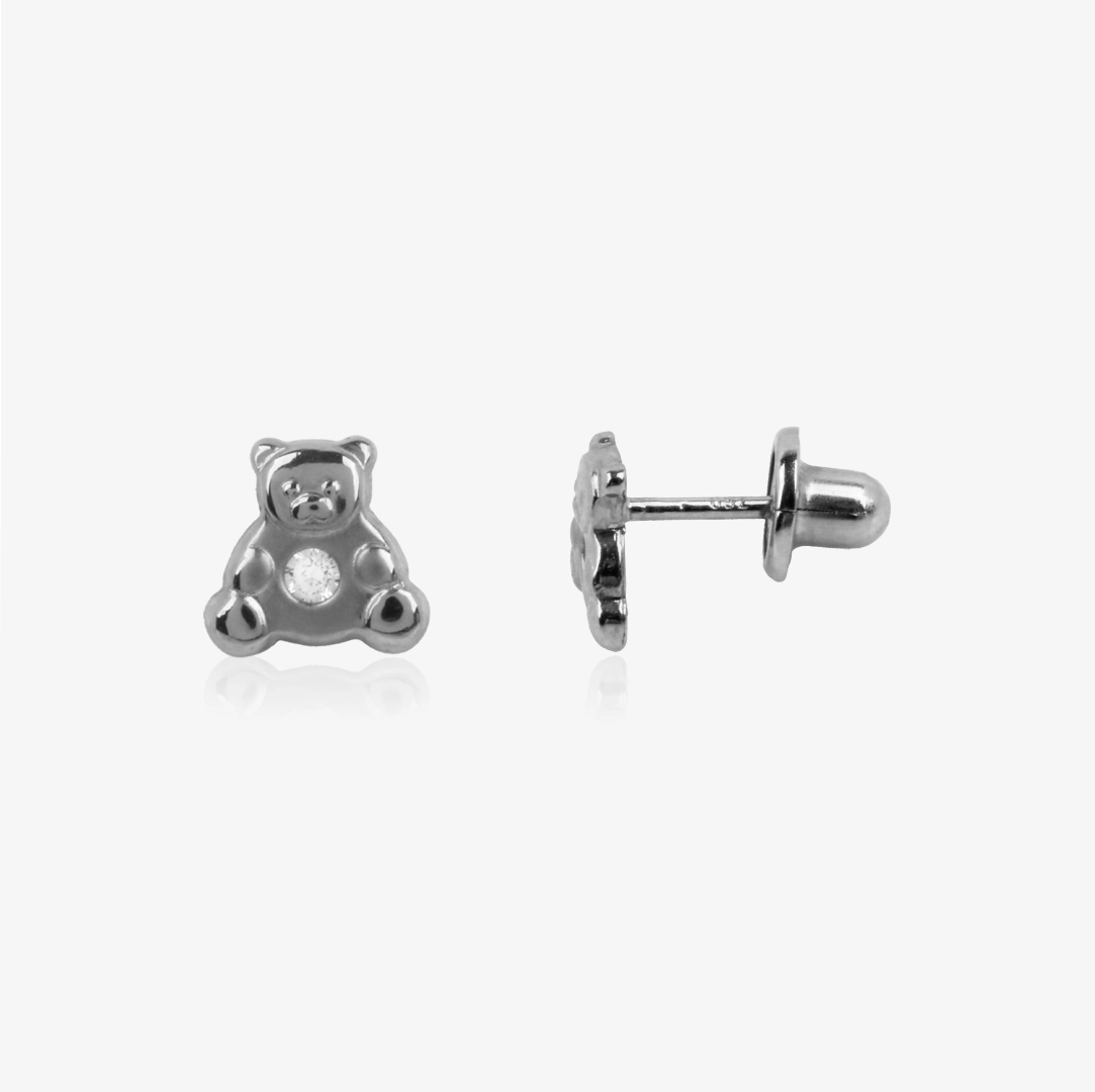 Pendientes Baby+ Osito y circonitas