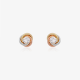 Gold9 Pairs Pressure Stones Tricolor Knot 4 Mm