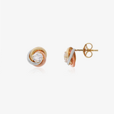 Gold9 Pairs Pressure Stones Tricolor Knot 4 Mm