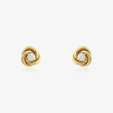 Gold9 Pairs Pressure Stones Knot 4mm
