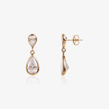 Pendientes circonitas gotas