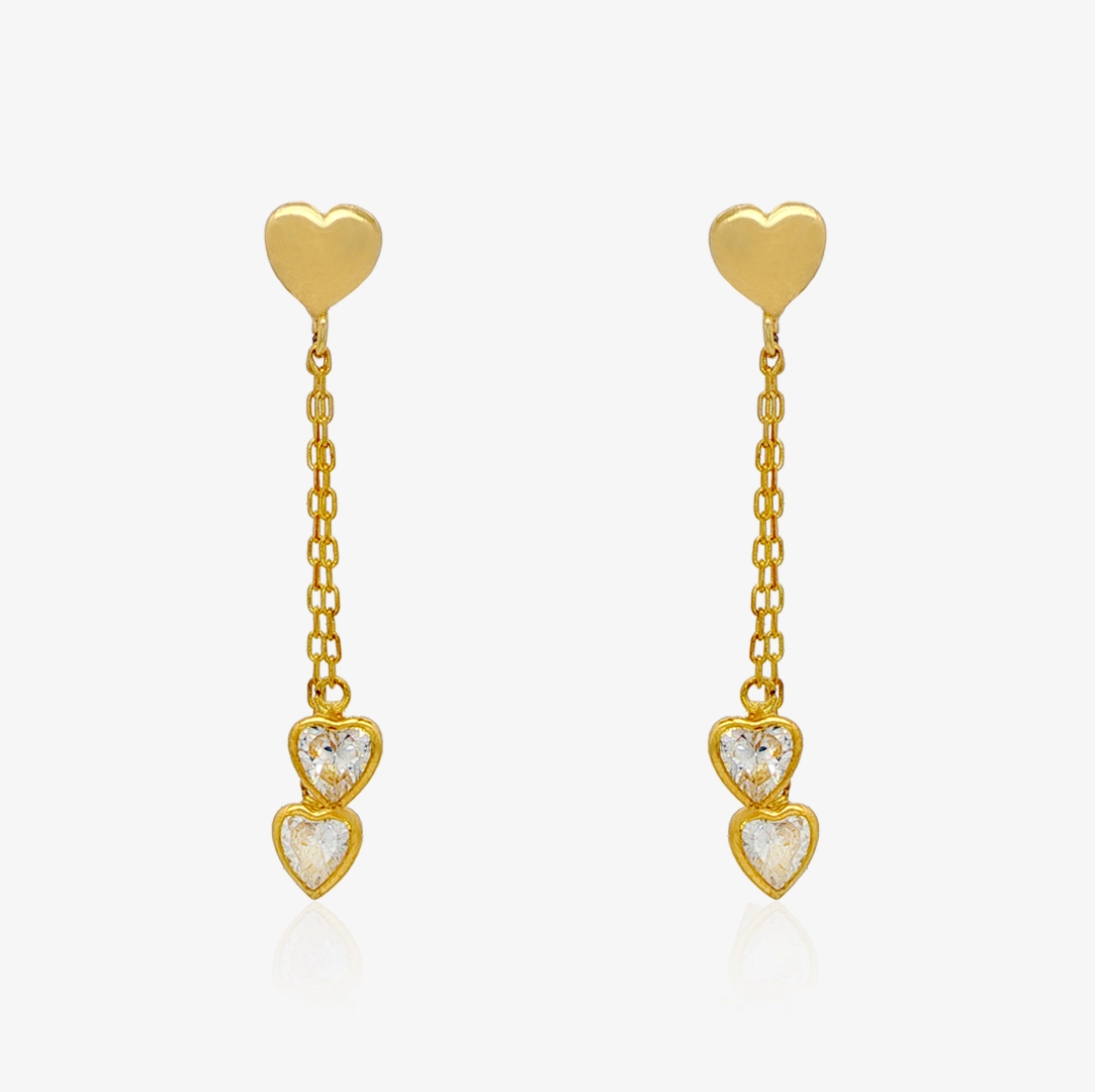Pendientes Corazón Cadenas