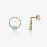 Pendientes Topacio Aro