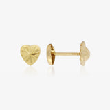 Pendientes Corazones Tallados