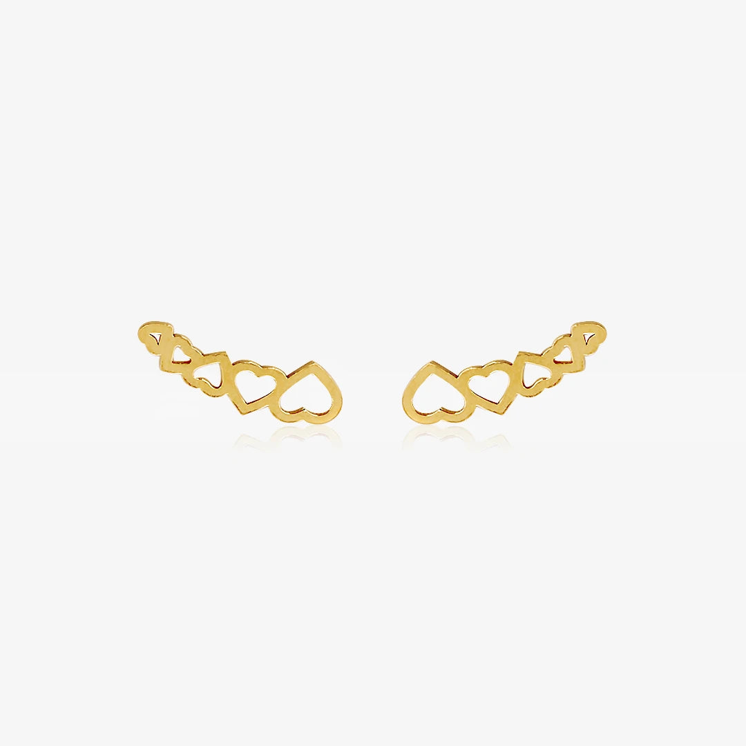 Pendientes Trepadores Corazones