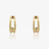 Pendientes Medio Aro Doble
