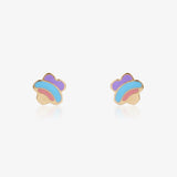 Pendientes Flor arcoiris