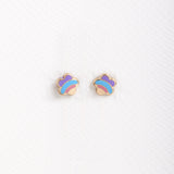 Pendientes Flor arcoiris