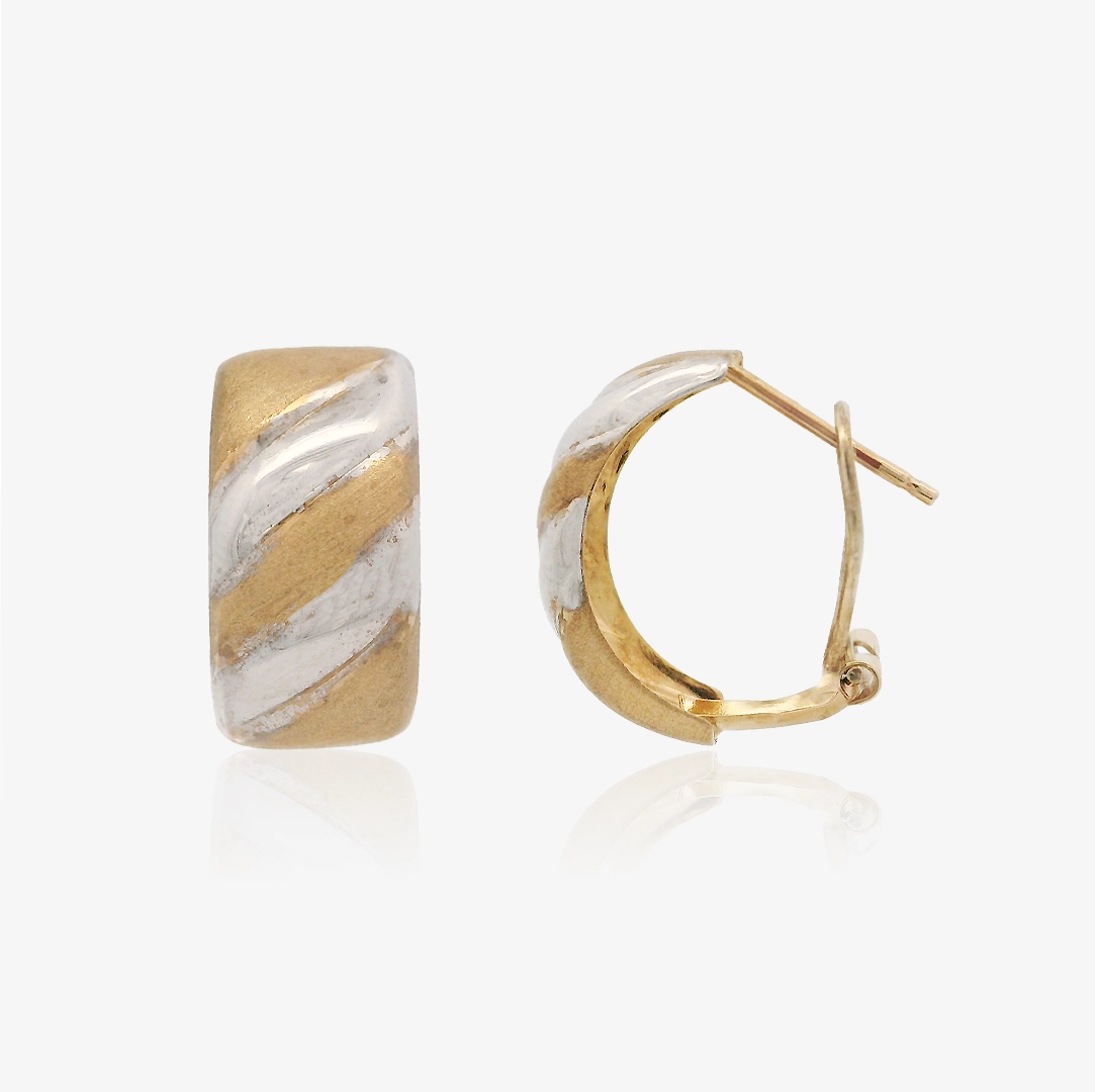 Pendientes Omega Bicolor