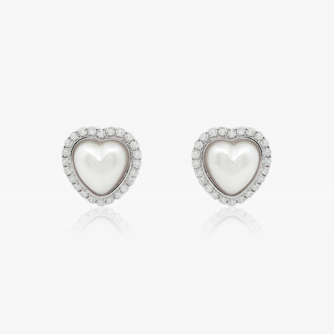 Pendientes Perlas Corazón