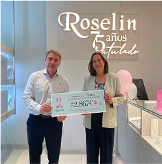 Roselin colabora con la Asociación Española Contra el Cáncer (AECC)