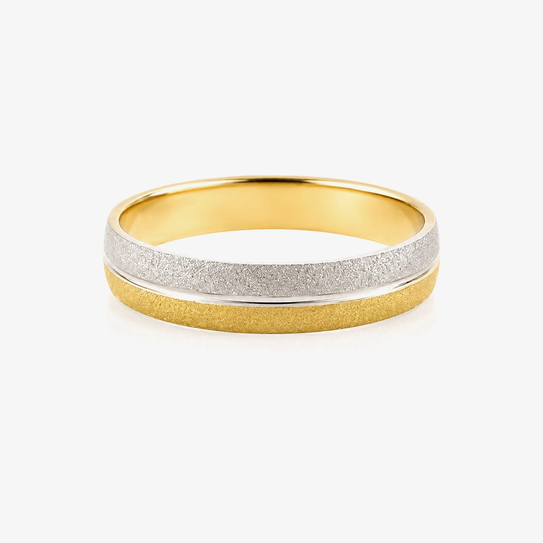 Two-tone wedding band