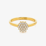 Anillo Piedras Hexagonal
