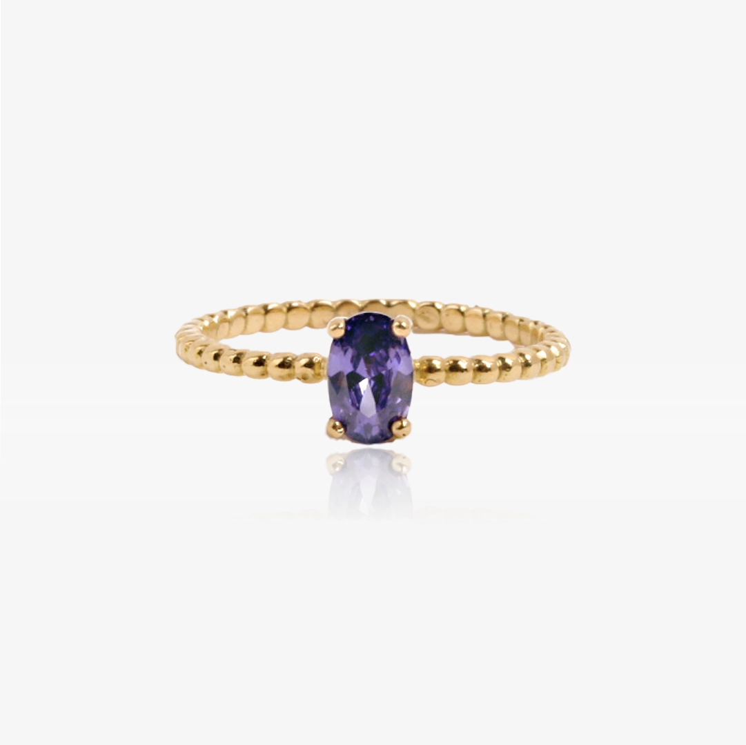 Oval Amethyst Ring