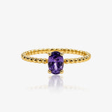 Oval Amethyst Ring