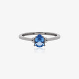 Blue teardrop ring