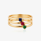 Anillo Triple color