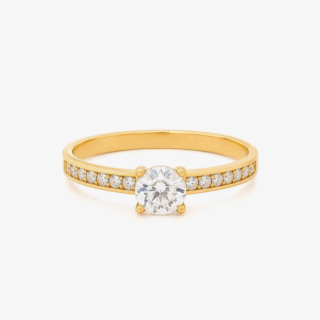 Anillo Piedra Central