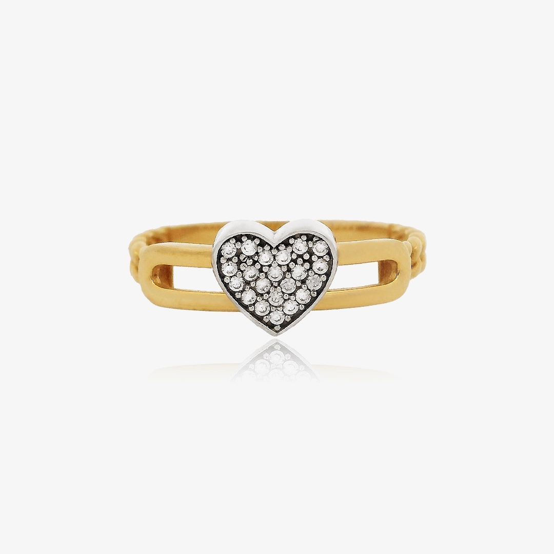 Anillo Bicolor Corazón