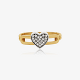 Anillo Bicolor Corazón