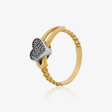Anillo Bicolor Corazón