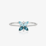 Anillo Flor Topacio