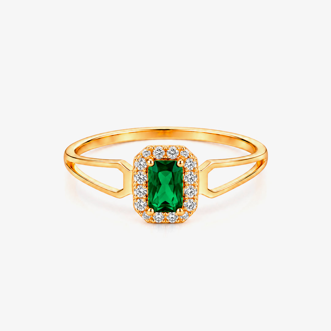 Anillo piedras Cuadrado