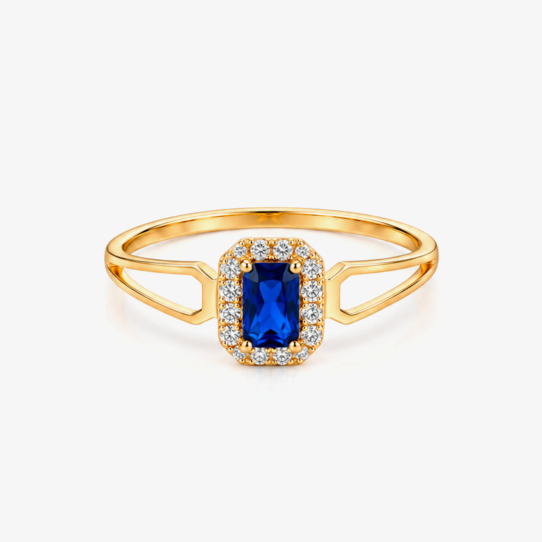 Anillo piedras Cuadrado