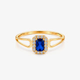 Anillo piedras Cuadrado