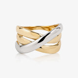Bicolor Cross Ring