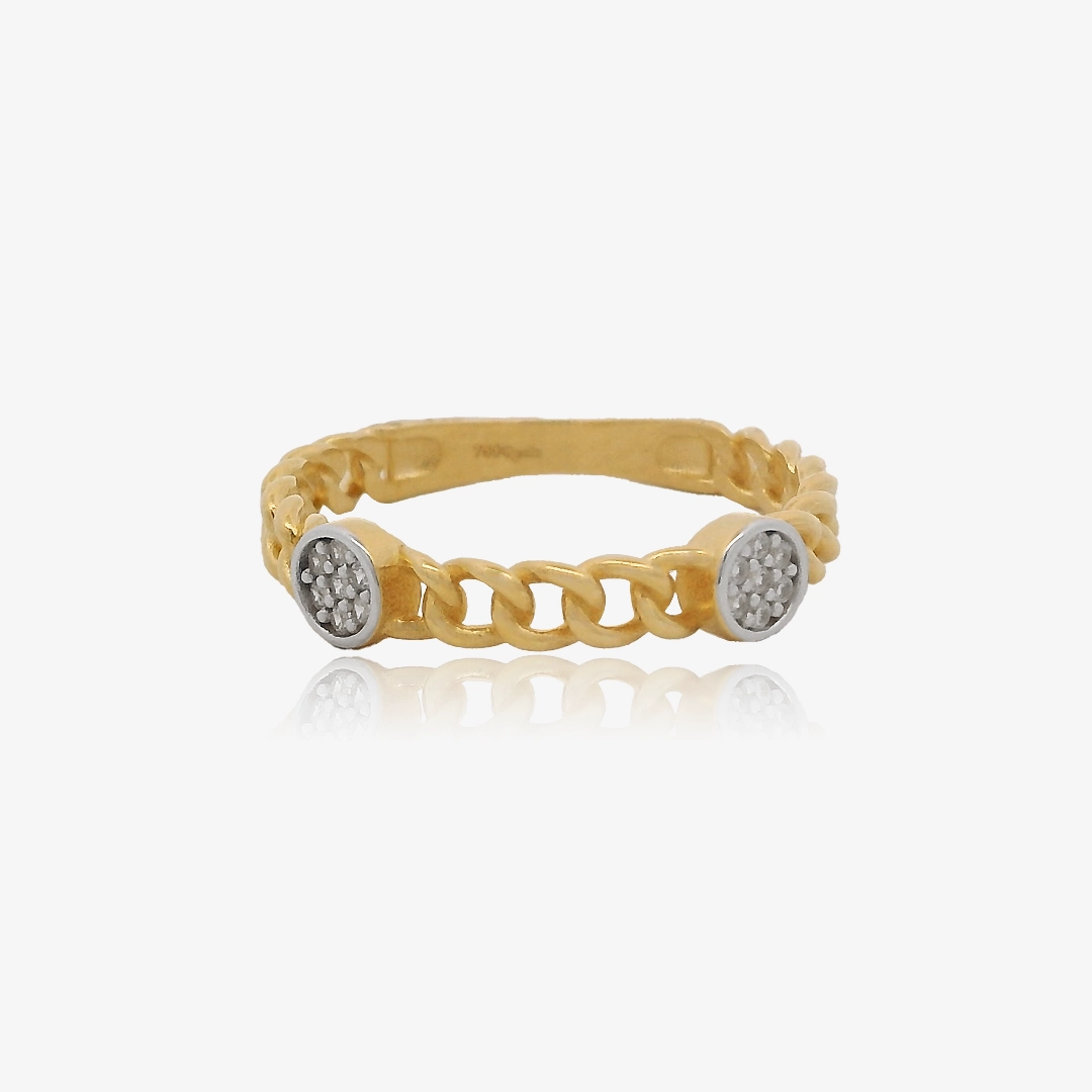 Anillo Bicolor Cadeneta