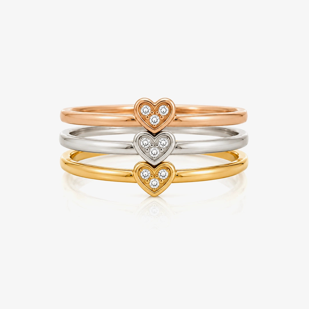 Anillo Triple Corazón