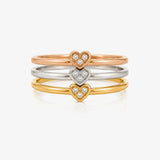 Anillo Triple Corazón