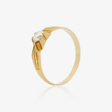 Gold Solitaire Cad Drawing Arm No. 14