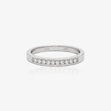 Anillo diamantes media alianza