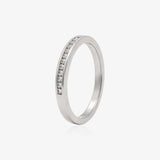 Anillo diamantes media alianza