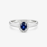 Diamond and Sapphire Ring