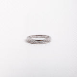 Half-weather diamond ring