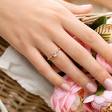 Anillo Topacio y diamantes