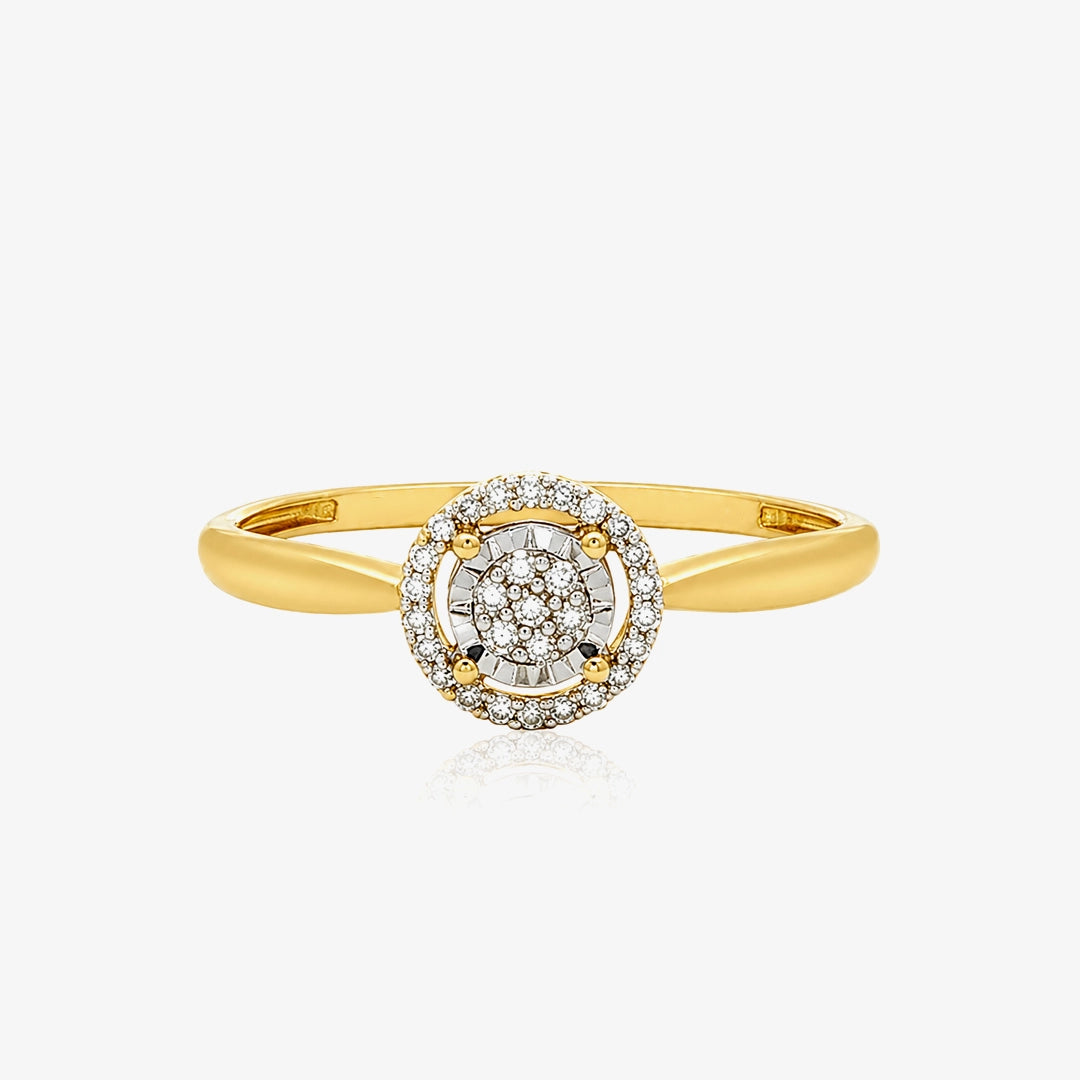 Anillo Diamantes Redondo
