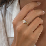 Anillo Diamantes Redondo