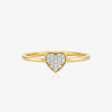 0.05ct Diamond Heart Ring
