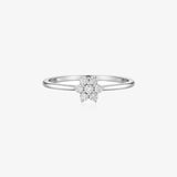 Anillo Flor Diamante 0.21ct