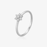 Anillo Flor Diamante 0.21ct