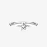 Diamond Flower Ring 0.21ct